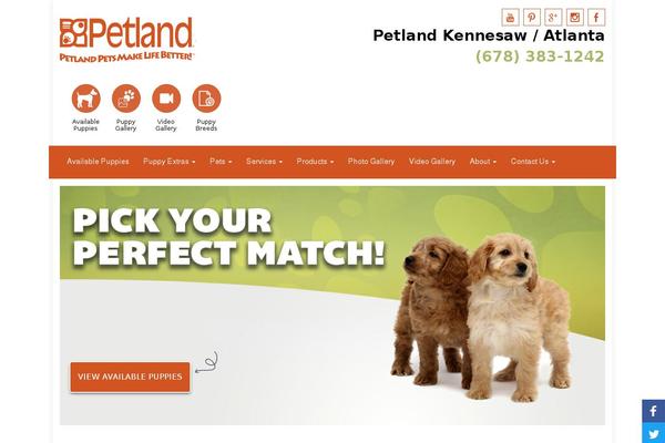 Site using Petland plugin