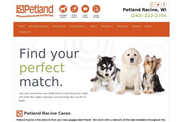 petlandracine.com site used Cosmick-petland-premier