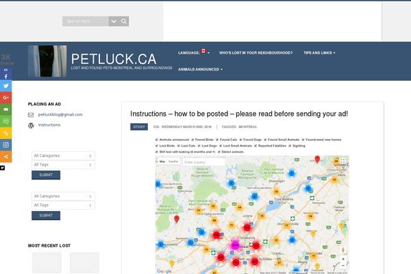 petluck.ca site used Dispatch-premium-child