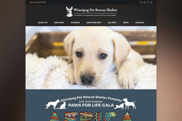 petrescueshelter.com site used Pet-rescue