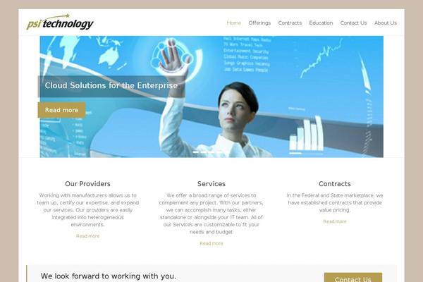 Spacious theme site design template sample