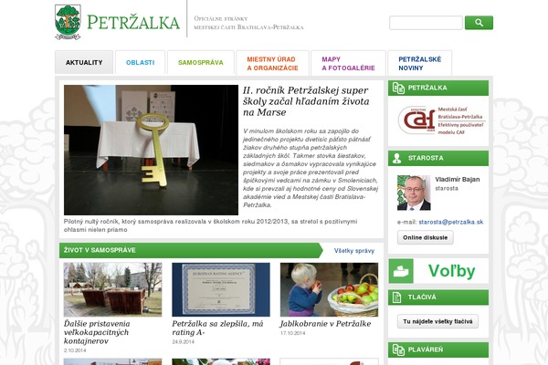 petrzalka.sk site used Petrzalka
