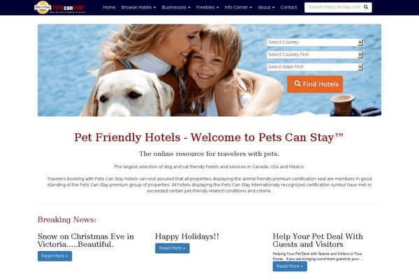 petscanstay.com site used Pet-theme