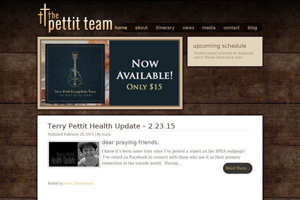 pettitteam.org site used Pettitteam2012