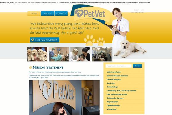 petvetclinic.ca site used Petvet