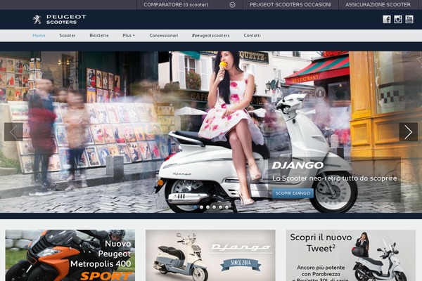 peugeotmoto.it site used Roots-peugeot