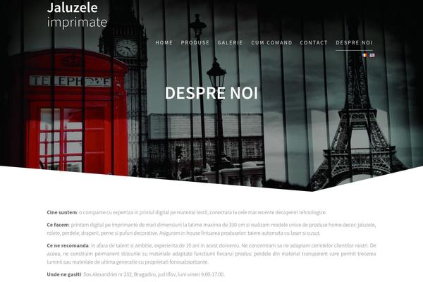 One Page Express theme site design template sample
