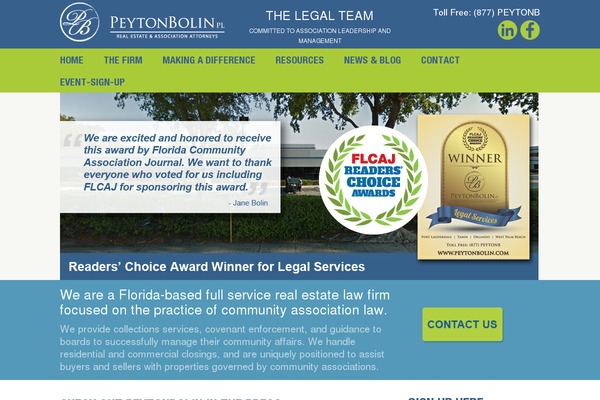 peytonbolin.com site used Peyton