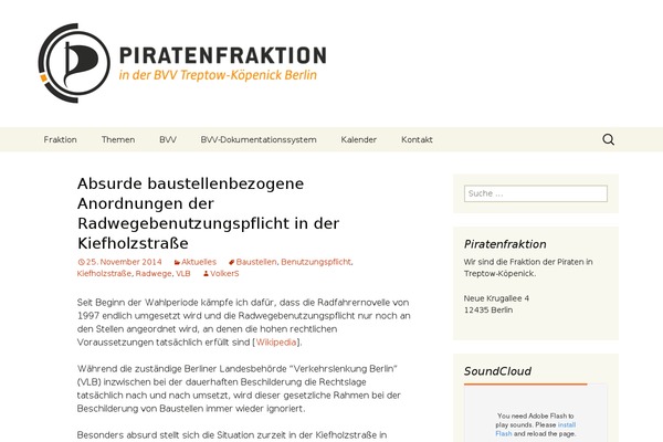 Twenty Thirteen theme site design template sample