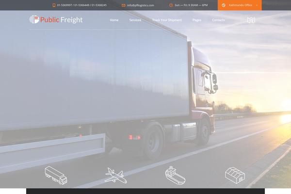 Transcargo theme site design template sample