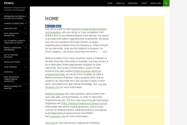 WordPress website example screenshot