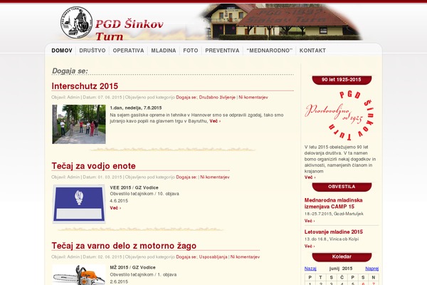 pgdsinkovturn.si site used Sinkovturn
