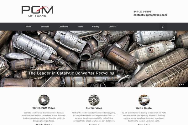 Vantage theme site design template sample