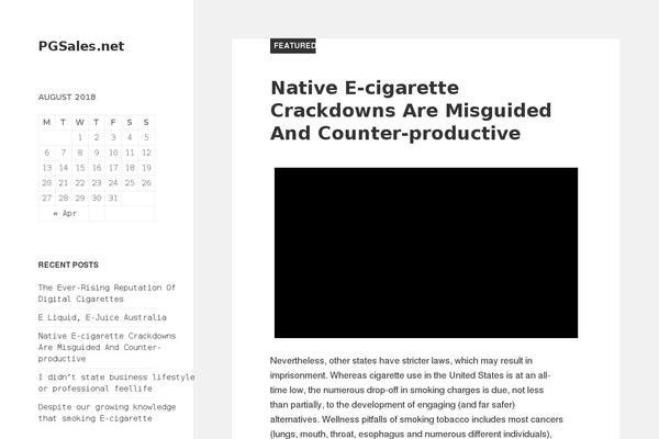 Twenty Fifteen theme site design template sample