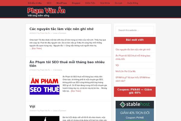 WordPress website example screenshot
