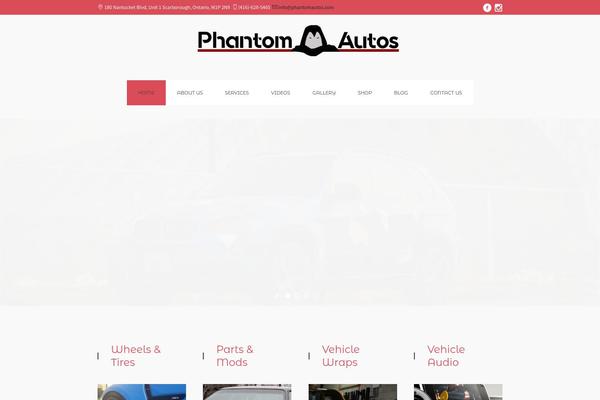 Garage theme site design template sample