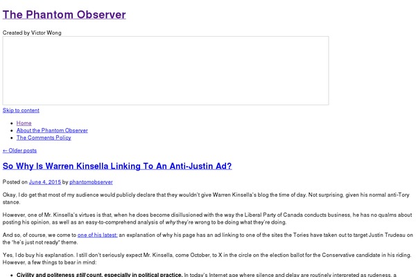WordPress website example screenshot