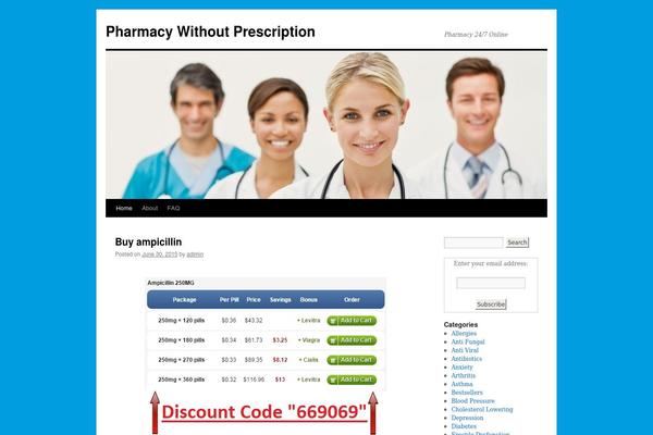 WordPress website example screenshot