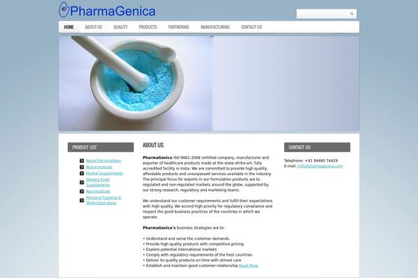 pharmagenica.com site used Theme1701