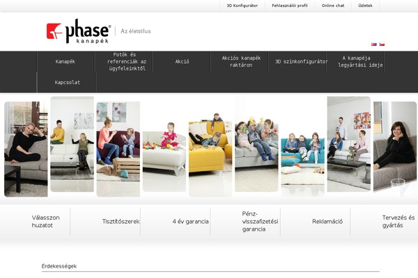 Phase theme site design template sample
