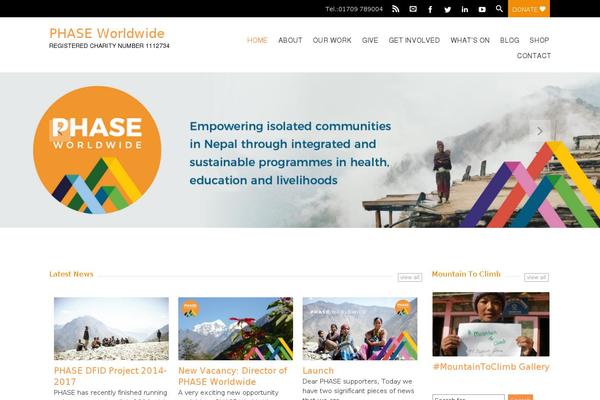 phaseworldwide.org site used Charitas Child