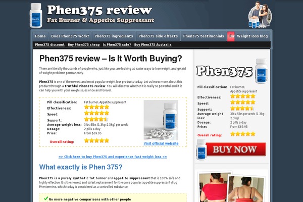 phen375review.org site used Celadon