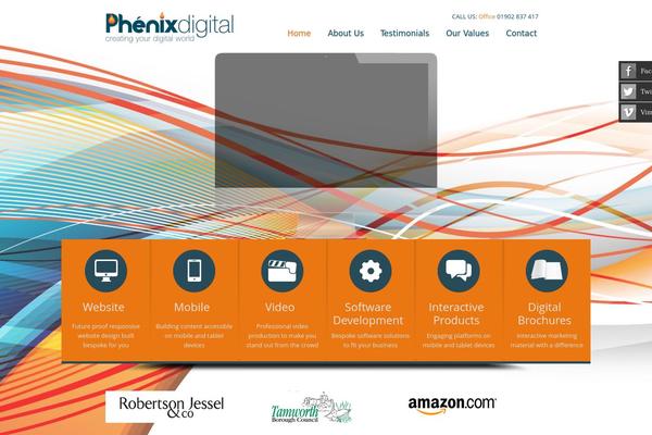 phenixdigital.co.uk site used Phenix