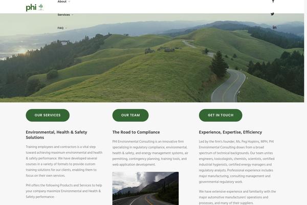 WordPress website example screenshot