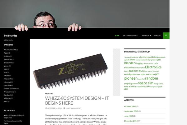 Twenty Fourteen theme site design template sample