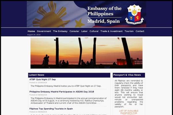 philembassymadrid.com site used Pwphilembmadrid
