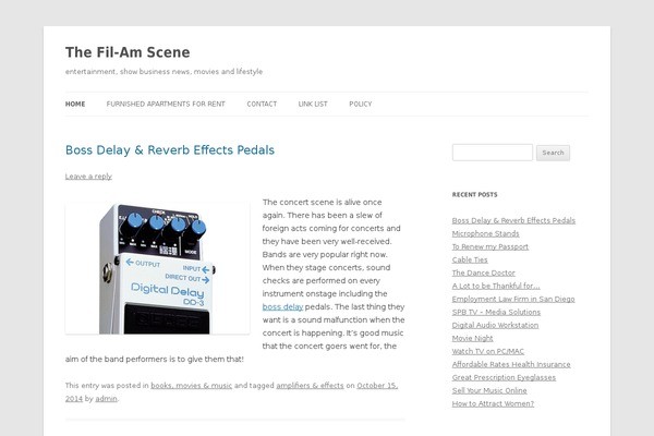 WordPress website example screenshot
