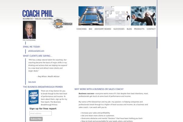 philglosserman.com site used Coach-phil