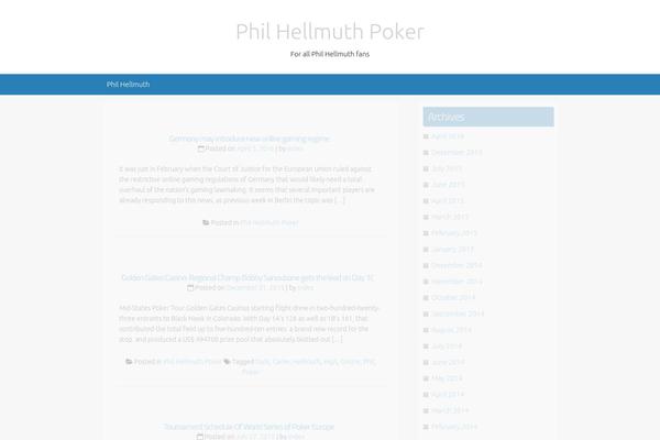 philhellmuthpoker.net site used B & W