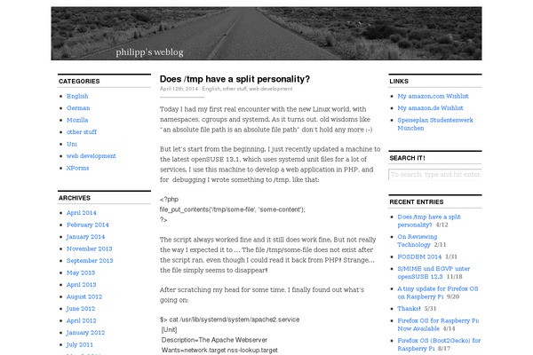 WordPress website example screenshot