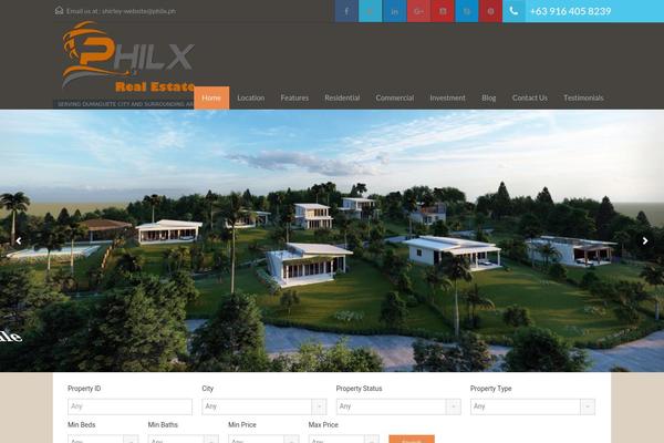 Realhomes Child theme site design template sample