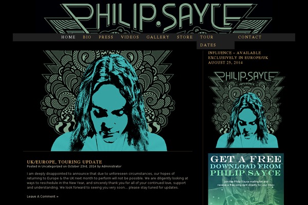 philipsayce.com site used Black-LetterHead