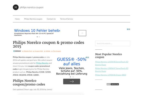 philipsnorelcocoupon.com site used Modern-d