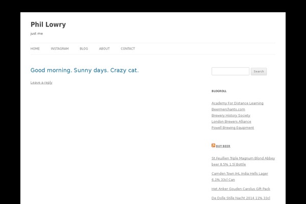Twenty Twelve theme site design template sample