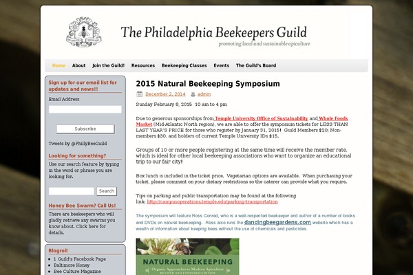 phillybeekeepers.org site used Organic-stax