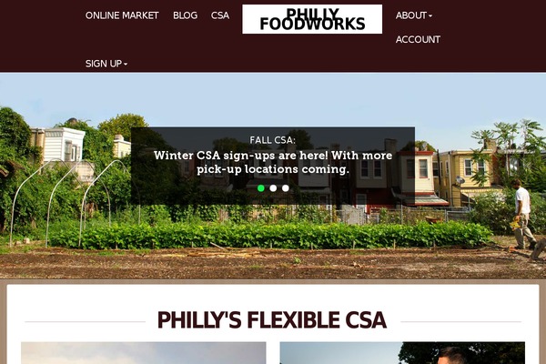 phillyfoodworks.com site used Bootstrap