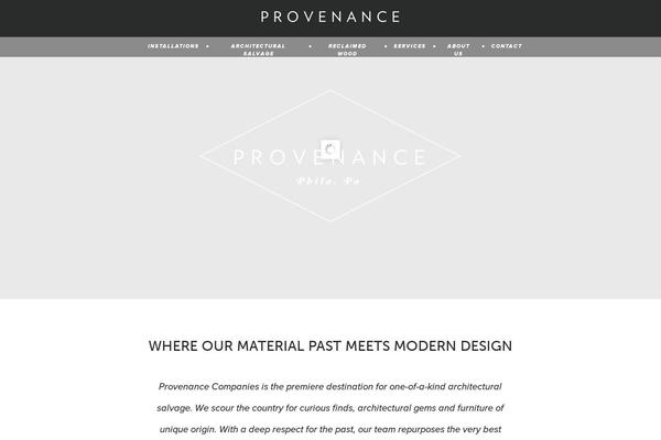 phillyprovenance.com site used Provenance