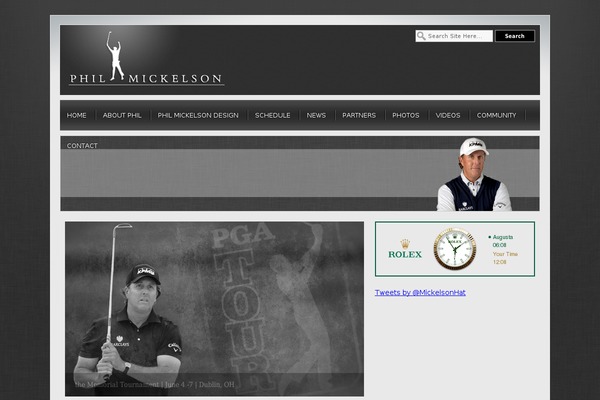philmickelson.com site used Phil_mickelson_theme