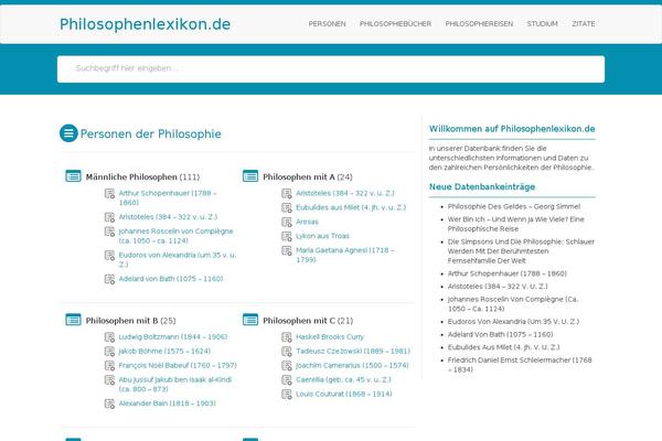 philosophenlexikon.de site used Mywiki-pro