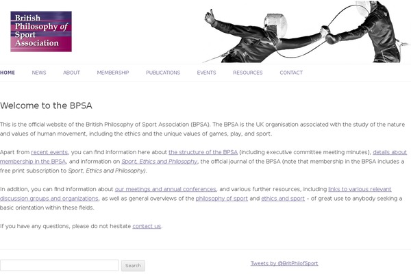 philosophyofsport.org.uk site used Bpsa
