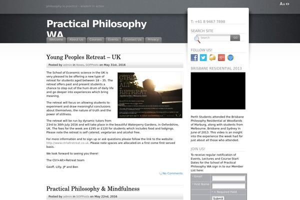 philosophywa.com.au site used Fusion.2.6