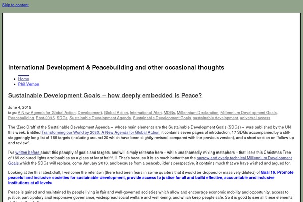 WordPress website example screenshot