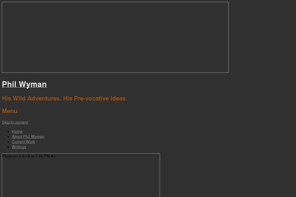 WordPress website example screenshot