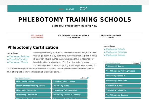 phlebotomy-training-schools.com site used Daily Dish Pro