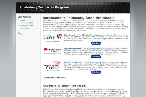 phlebotomytechnicianprograms.org site used Checked-gradient