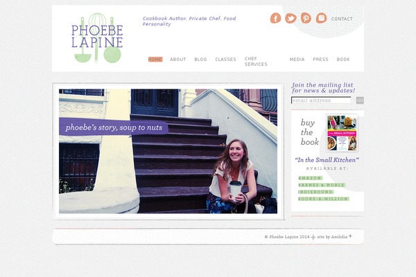 Phoebe theme site design template sample